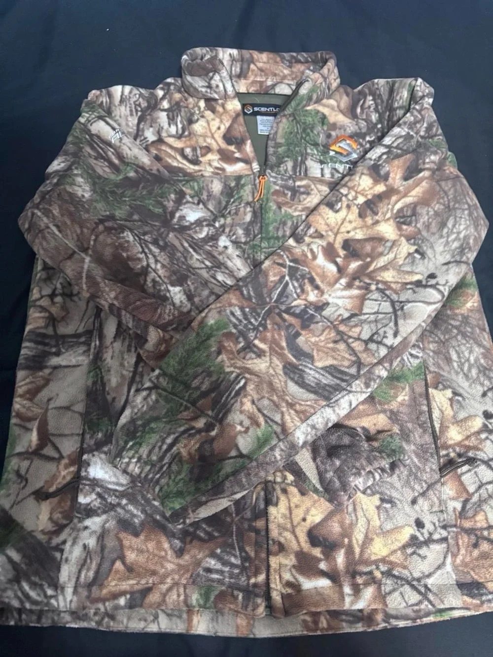 ScentLok Men's Realtree Camouflage Fleece Jacket - Brown/Green